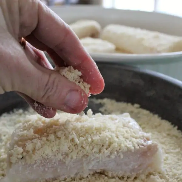 Églefin enrobé de panko et de parmesan