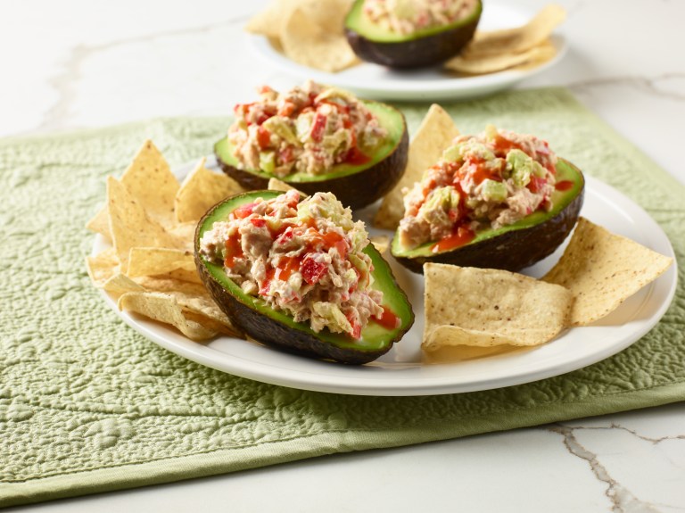Avocats farcis au saumon