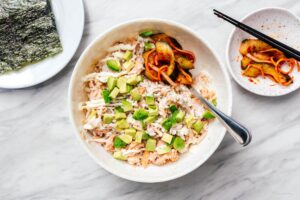 Bol de riz au saumon Tiktok · je suis un blog culinaire
