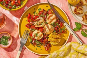 Grilled scallops pin image 3.