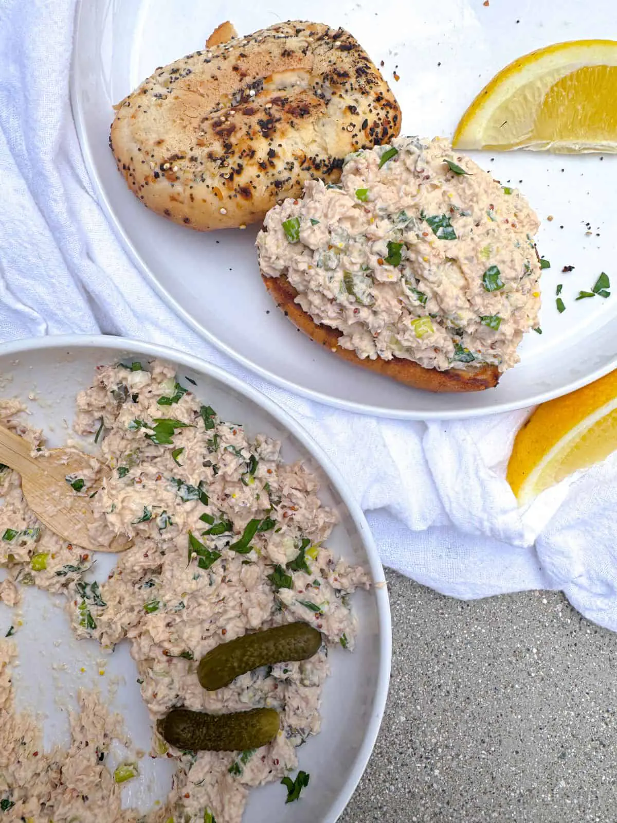 Salade de saumon en conserve