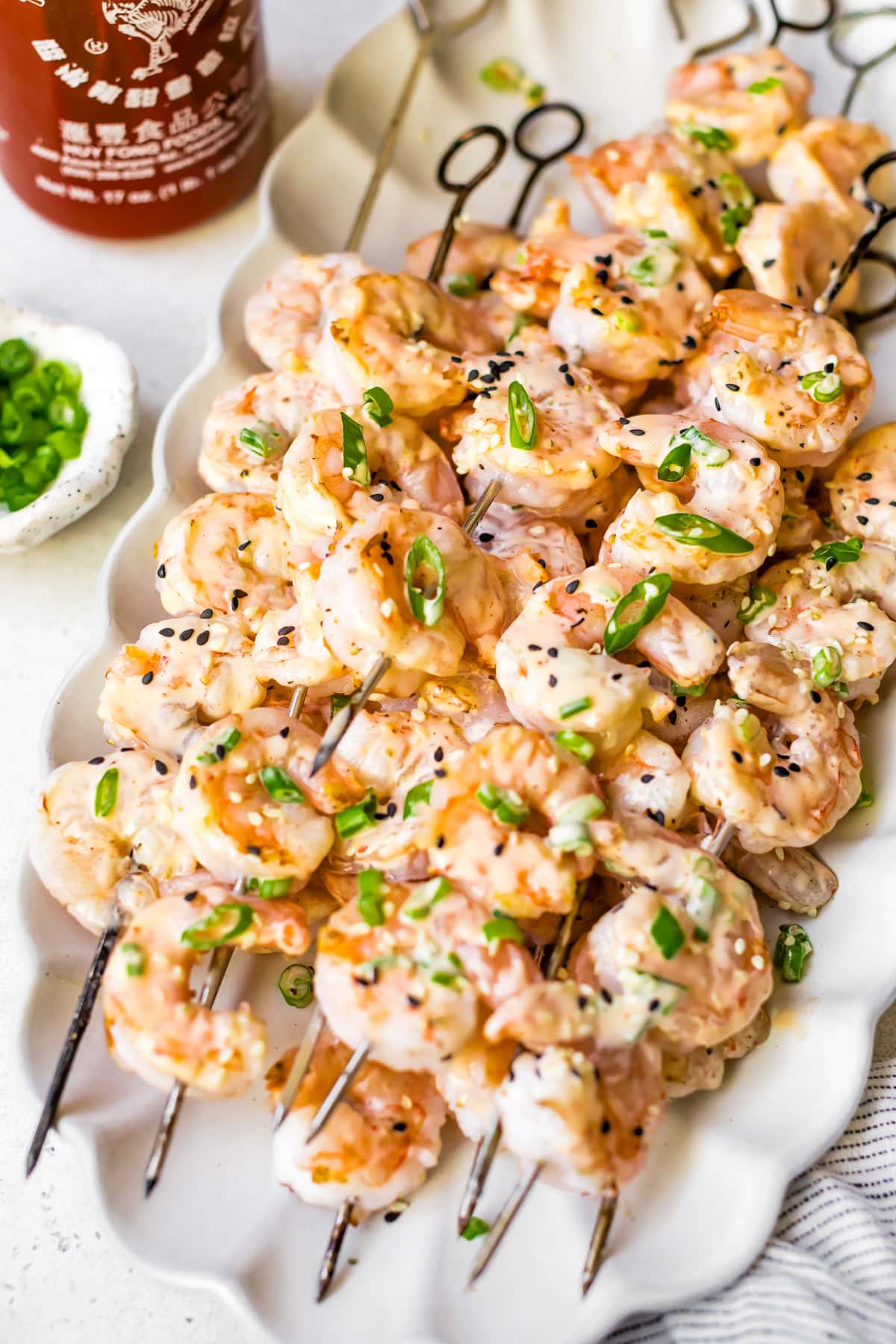 Brochettes de crevettes Bang Bang
