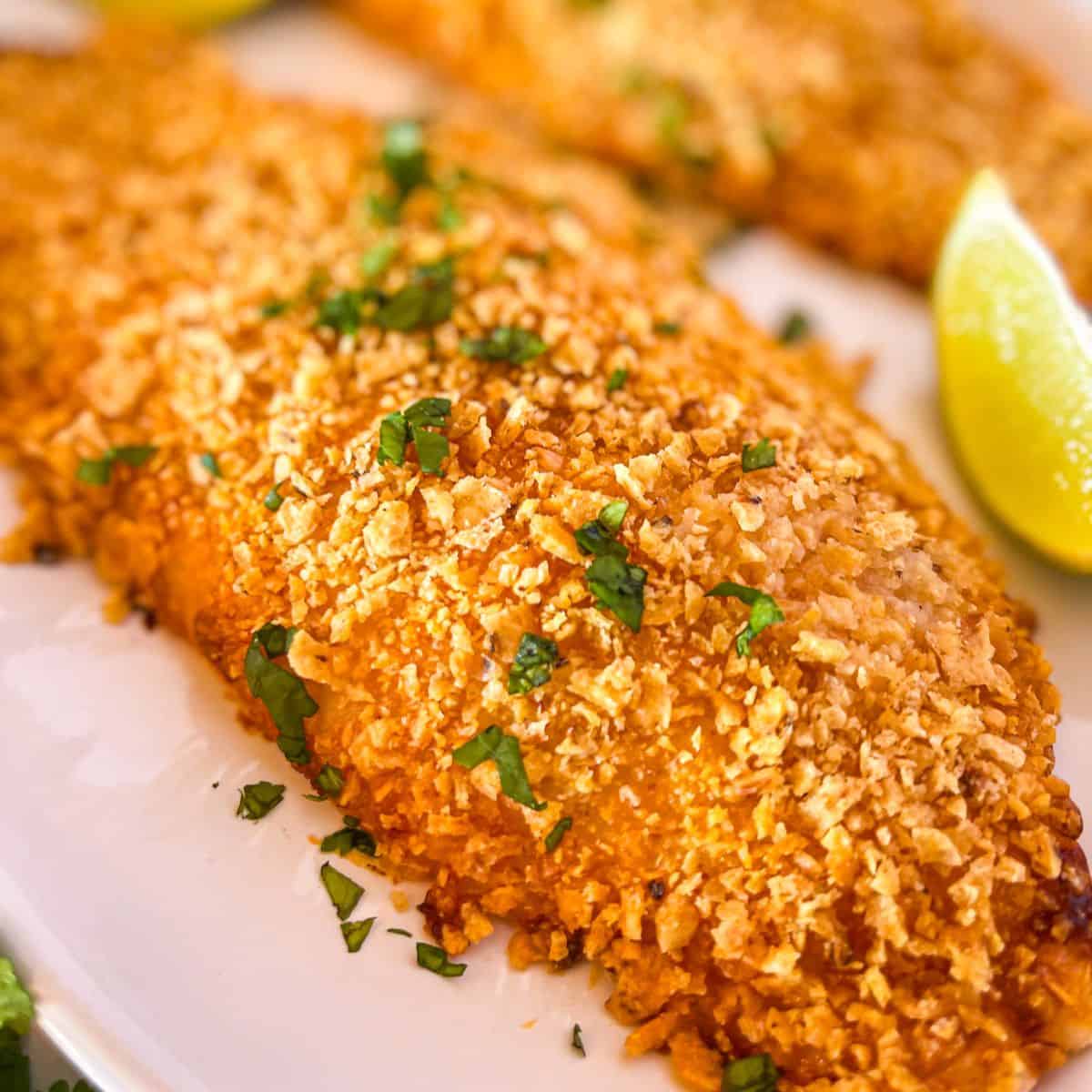 Poisson surgelé Easy Air Fryer (croûte de tortilla)