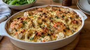 Fruits de mer Thermidor gratinés