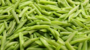 Haricots verts à l'italienne, chapelure à l'ail et parmesan