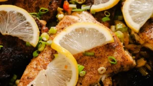 Flétan noirci à la cajun