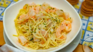 Scampi de crevettes sans vin (prêt en 20 minutes)