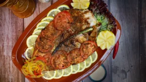 Tilapia grillé au citron et à l'ail