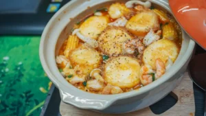 Tofu farci à la pâte de poisson